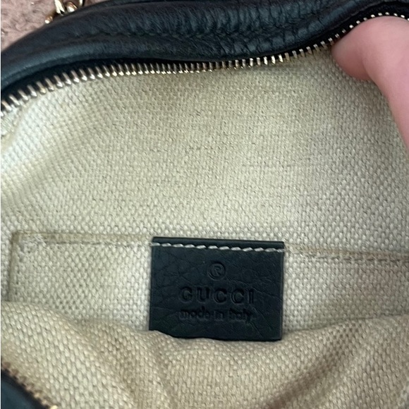 Gucci Nubuck Leather Soho Disco Crossbody Chain Bag - Picture 5 of 6